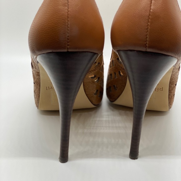 Pilar Abril Peep Toe Pumps - Picture 4 of 5